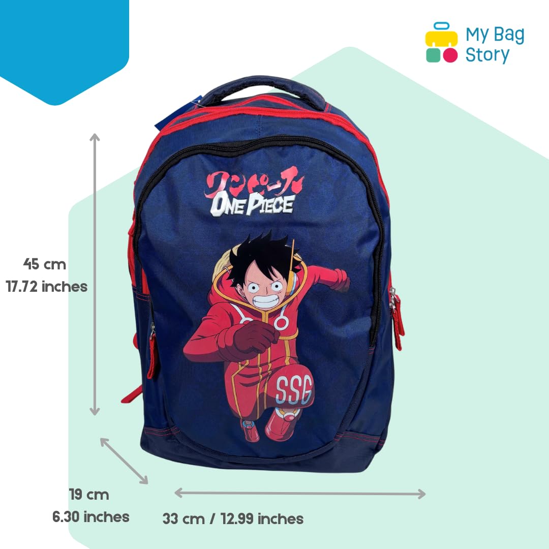 mybagstory Zaino One Piece | Grande Formato 45 cm | Blu marino