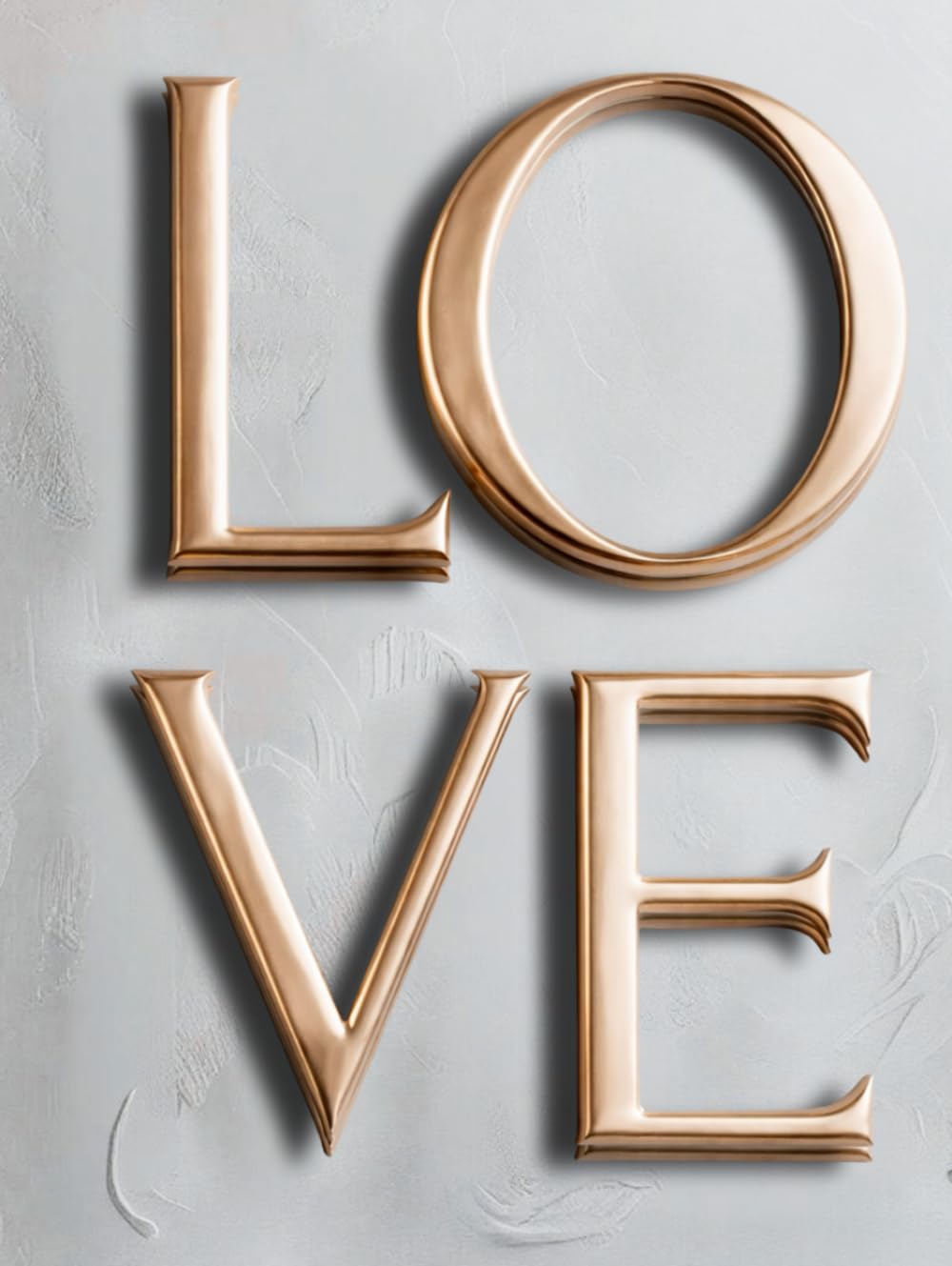 Livre d'exposition oversized LOVE : accent décoratif haut de gamme de 400 pages pointillées
