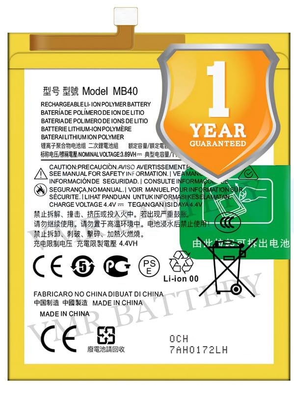 Image of Original MB40 Battery Compatible for Motorola Edge 20 (XT2143-1) - (4000mAh) - 1 Year Warranty K7