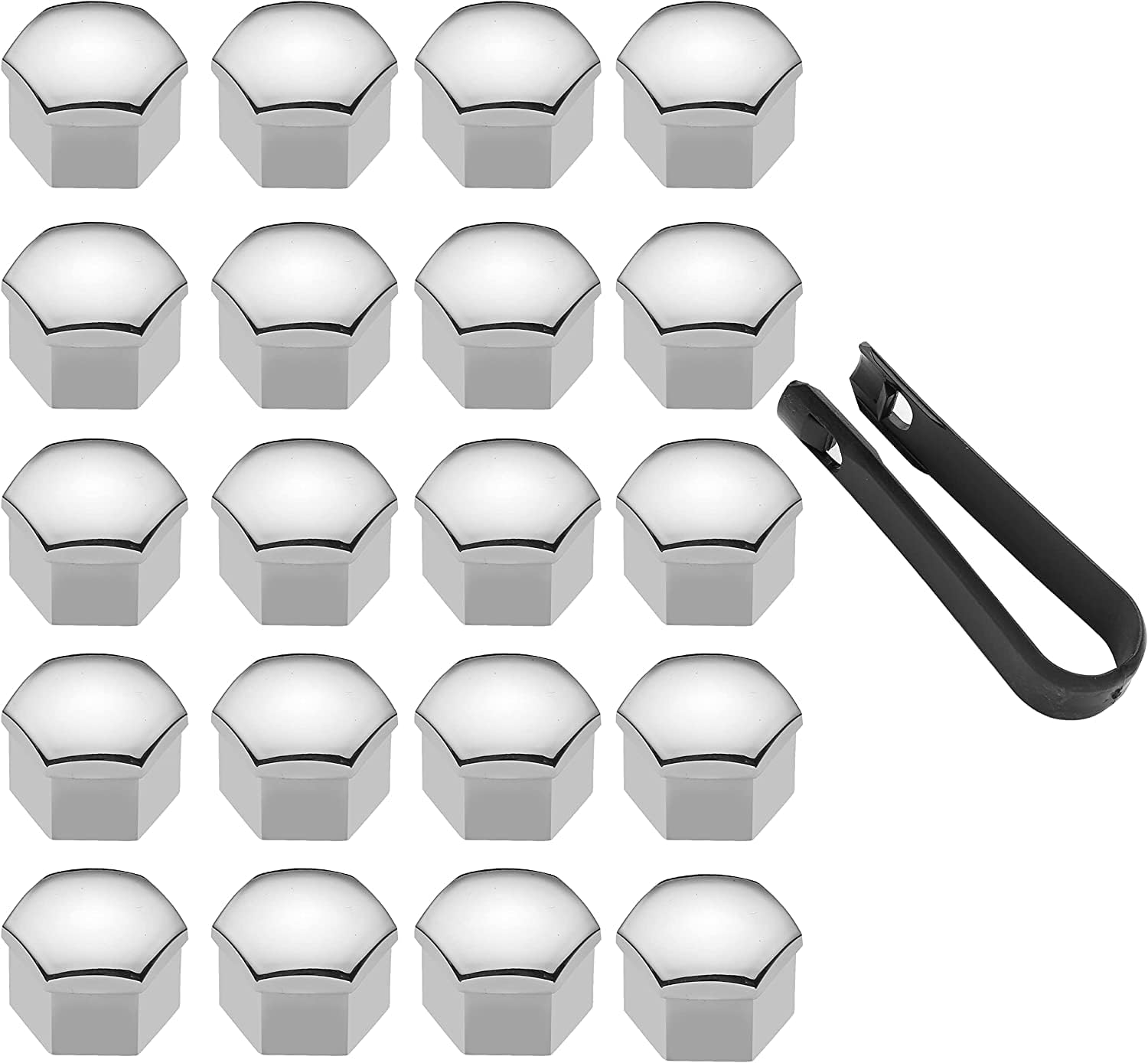 LICQIC 21mm wheel nut covers, 20pcs car wheel nut caps, Universal wheel