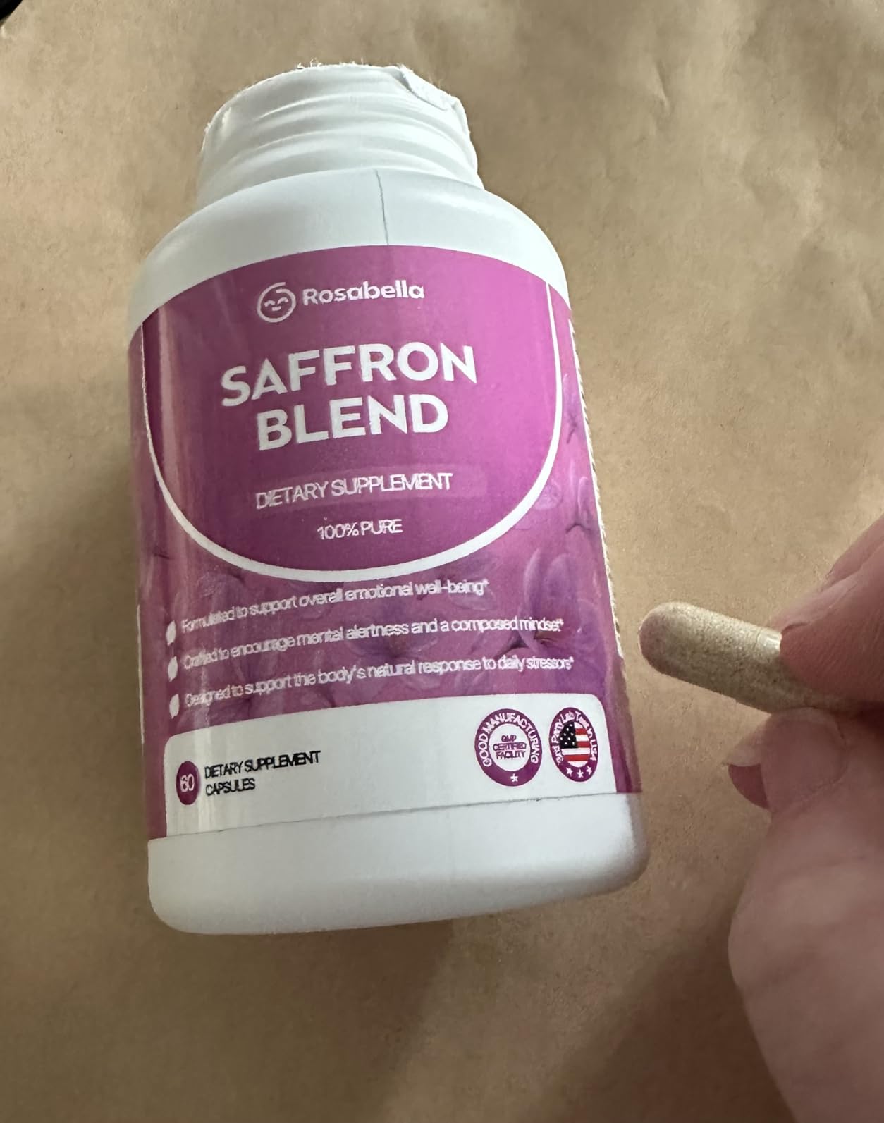 Focused work session with Rosabella Saffron Blend