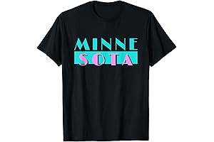 Retro Minnesota Neon Logo, Minnesotan MN State Pride Gift T-Shirt