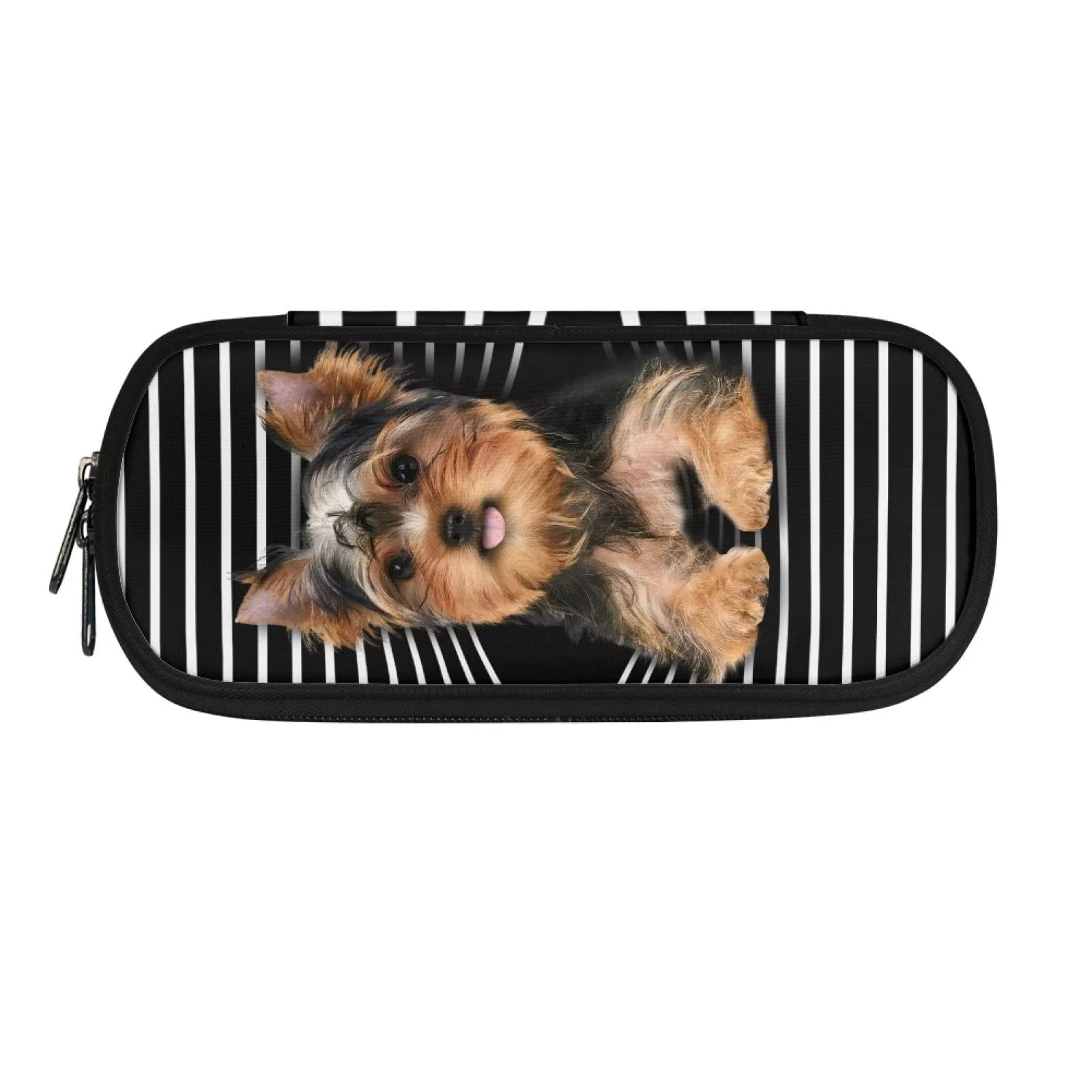 xixirimido Yorkshire Terrier Dog Kids Pencil Pen Case Bag Holder Slot Office Supplies Organizers, One-size
