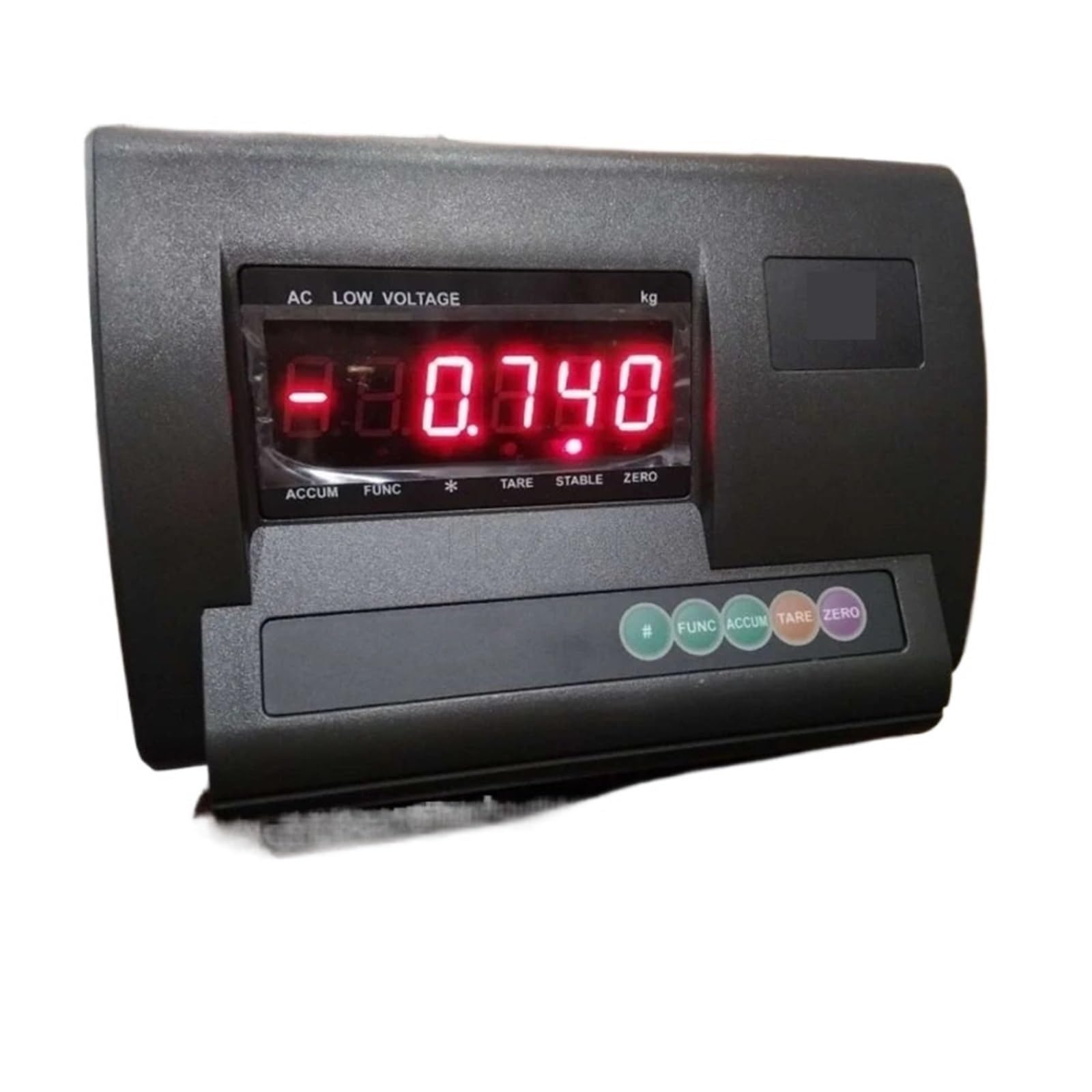 Celda de Carga, Indicador de pesaje digital recargable Celda carga Medidor peso Controlador báscula plataforma Loadómetro Panel pantalla LED(RS232 no cable)