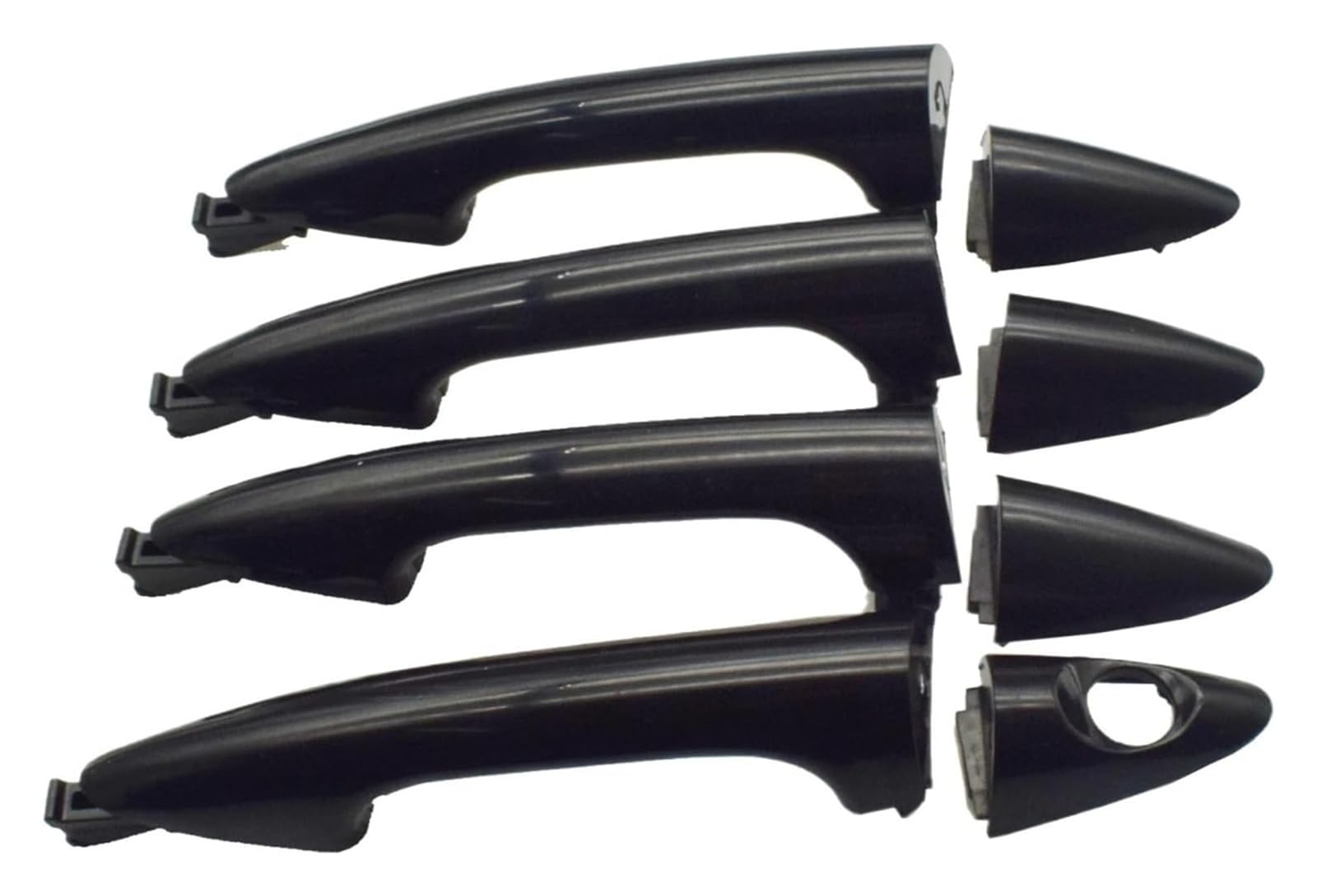 Asddllnn 4 Pcs 1 Pc Keyhole Exterior Sliding Door Handle For Hyundai 2012-2015 Accent Gs Car Sliding Exterior Handle Side Loading Door Repair Auto Outside Front Rear(4 Pcs 1 Pc Keyhole)