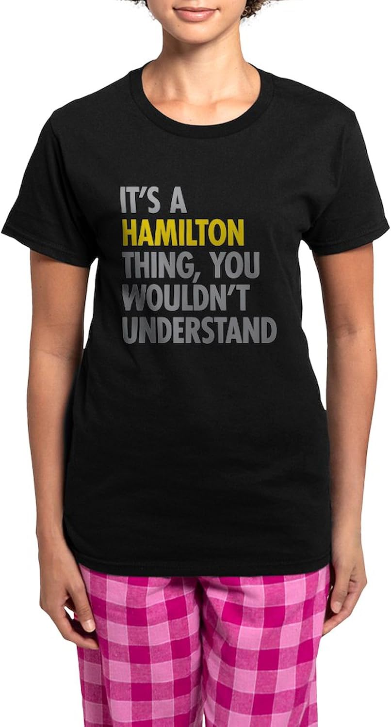 CafePress Hamilton Thing Women's Dark Pajamas Womens Novelty PJ Sleepwear