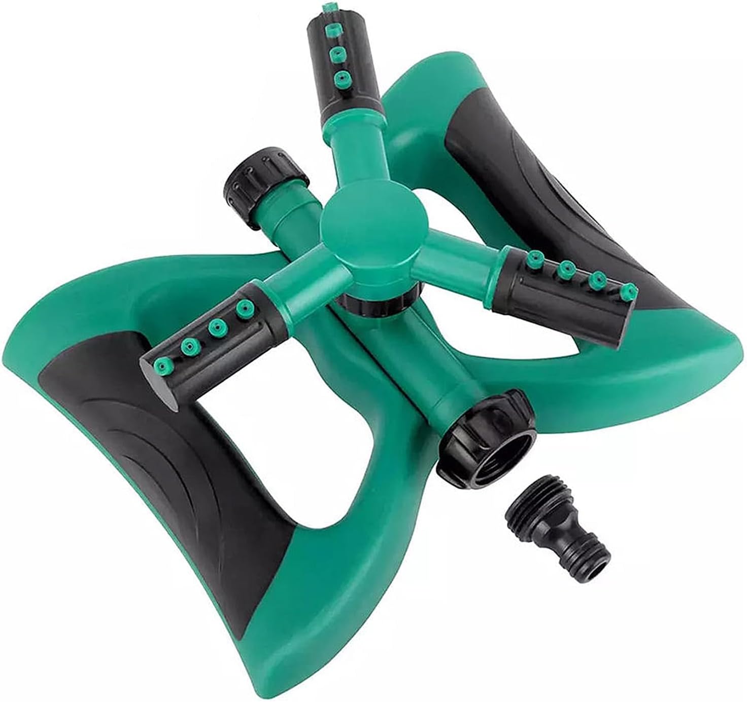 Kesi Ornaments Green Butterfly Sprinkler 360 Degree Garden Sprinkler 3 Arm and 4 Nozzles Rotating Lawn Sprinklers, Large Area Coverage, Outdoor Living, Watering Tools, Gardening Watering Systems