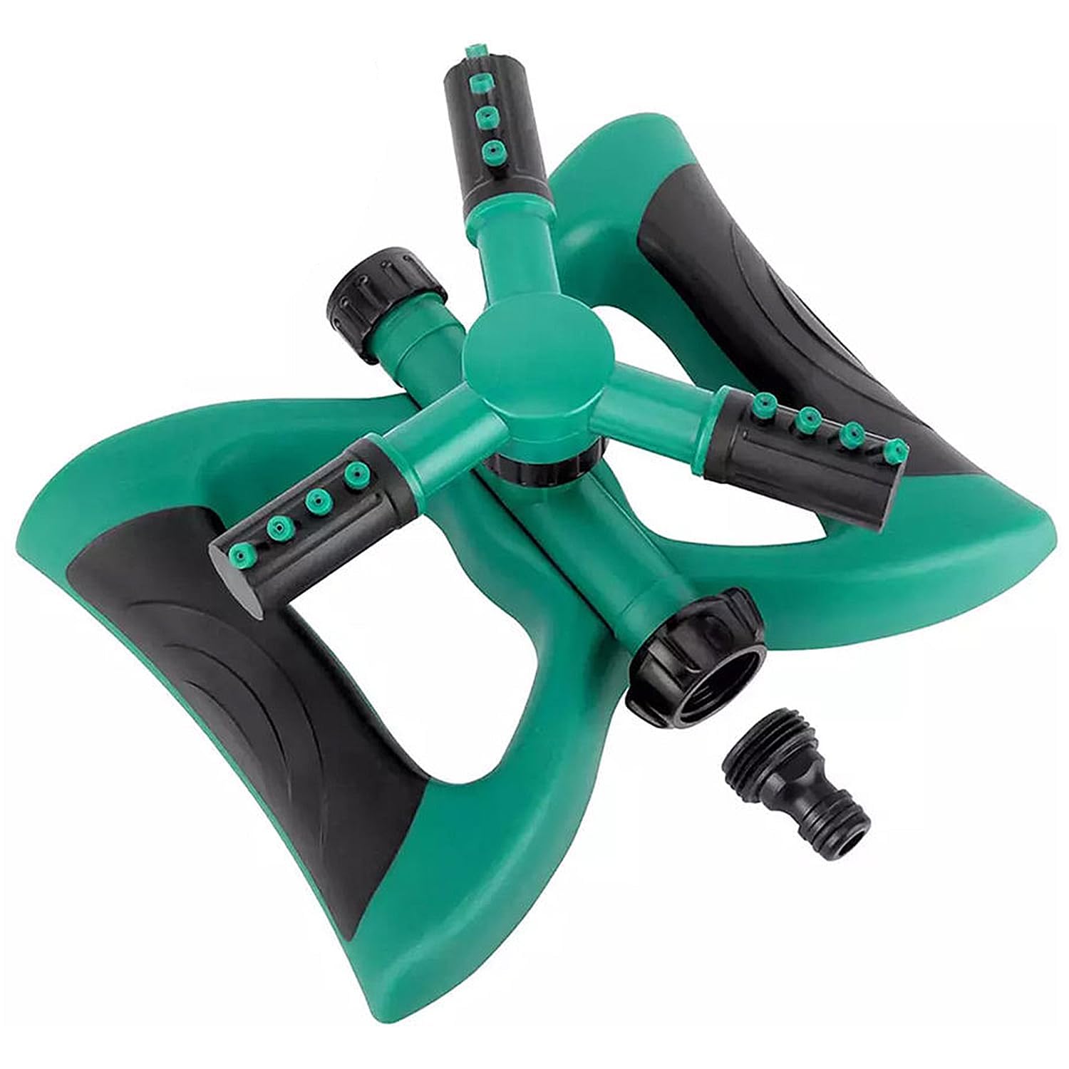 Kesi Ornaments Green Butterfly Sprinkler 360 Degree Garden Sprinkler 3 Arm and 4 Nozzles Rotating Lawn Sprinklers, Large Area Coverage, Outdoor Living, Watering Tools, Gardening Watering Systems