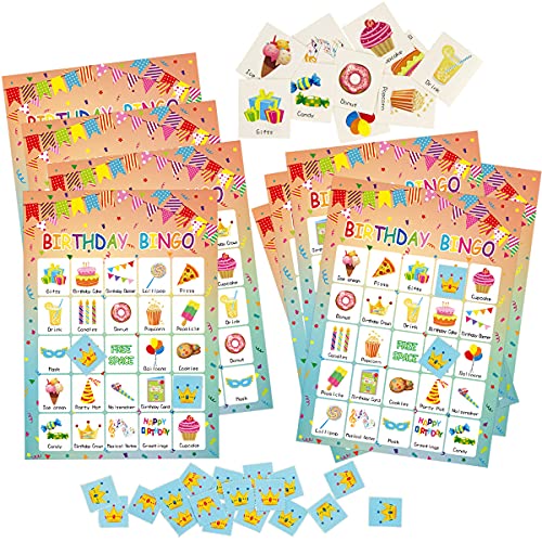Fancy Land Birthday Bingo Game 24 Players For Kids Party Game Supplies #TOP3