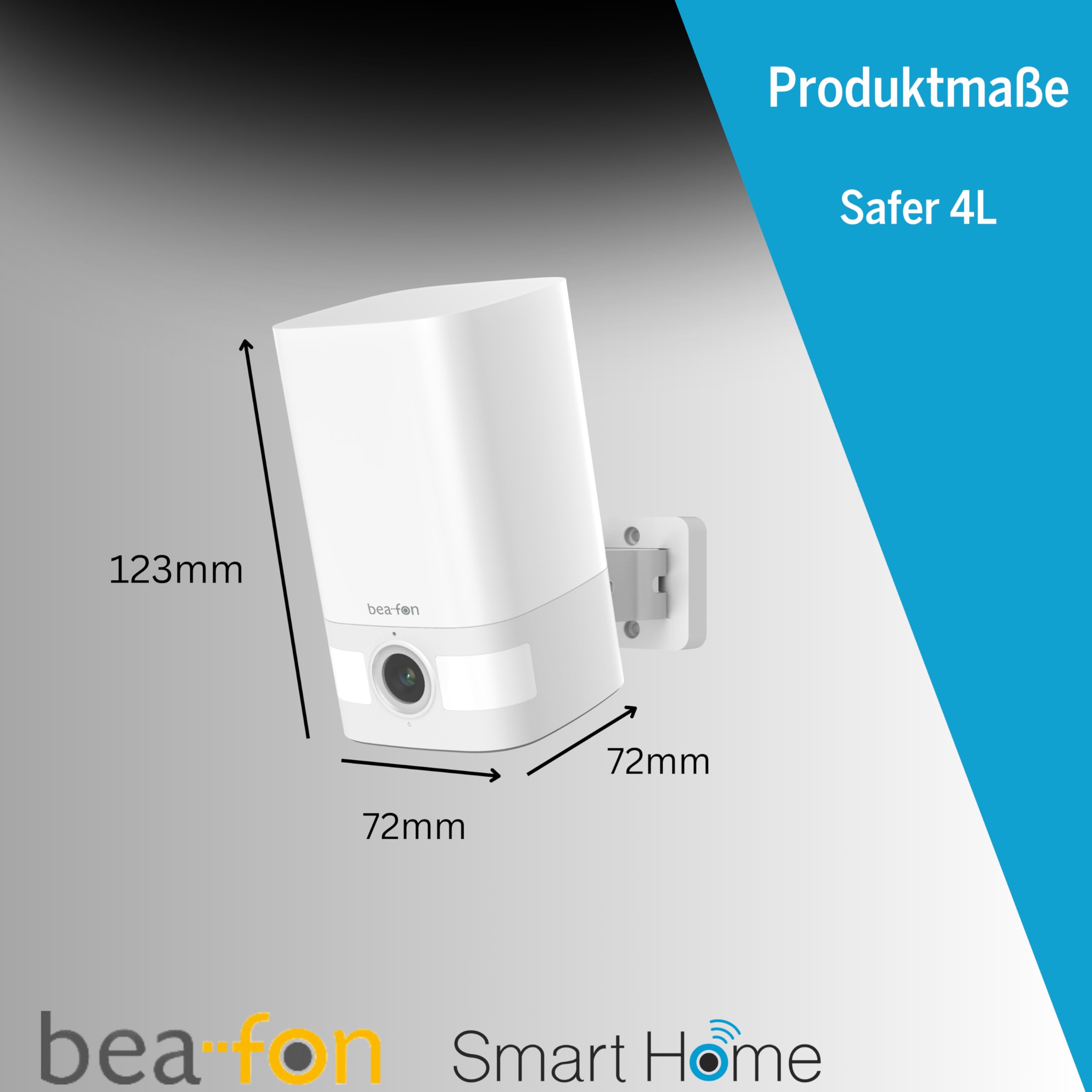 Beafon, Smart Home, Safer 4L, Swivelling Battery Surveillance Camera For Outdoor Use With LED Light, 3MP Super HD Camera, IP65 Protection Against Water Jet And Dustproof, White, Network 2.4G, WiFi - View #7