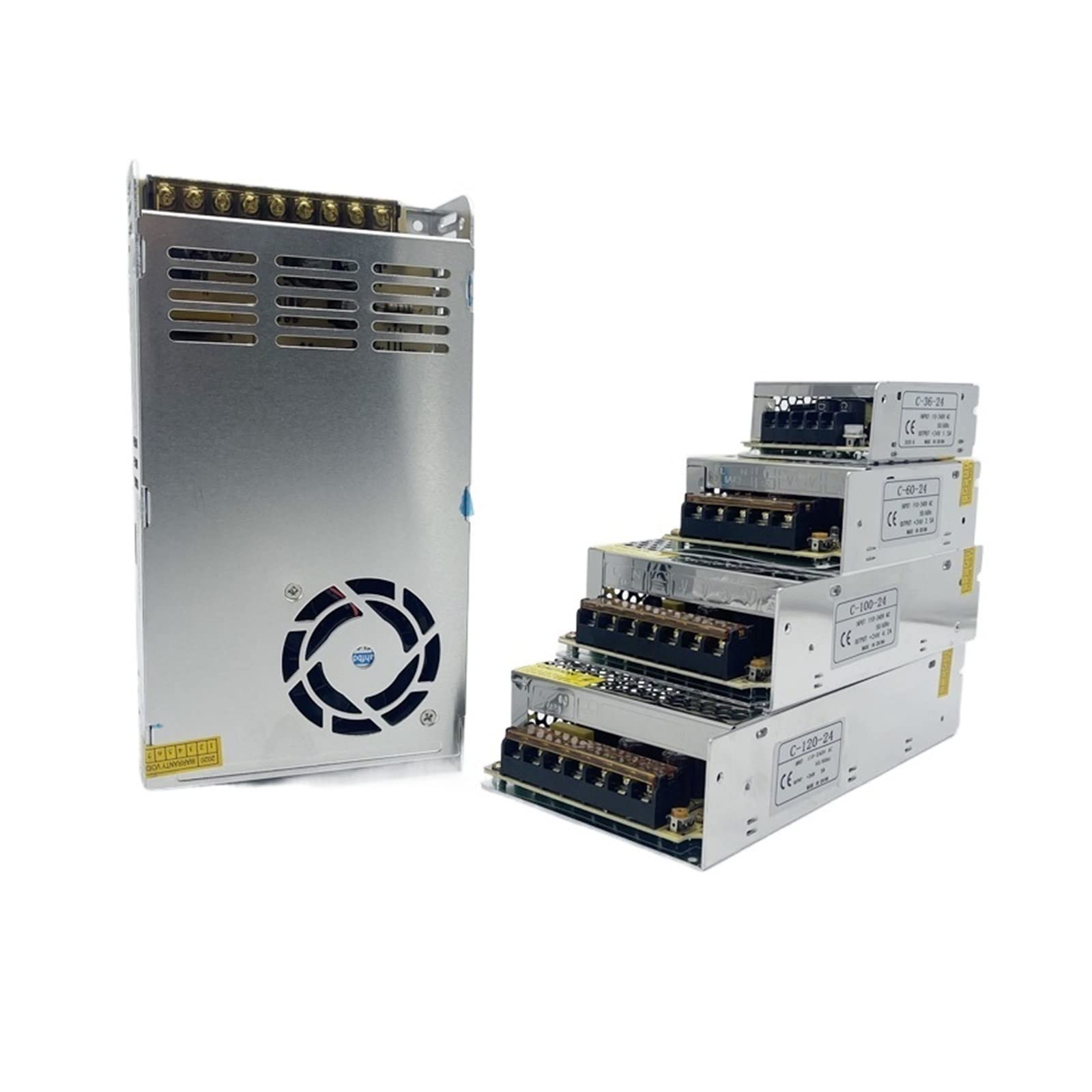 Transformateur bande lumineuse LED DC 220V 12V 24V alimentation découpage surveillance 200W