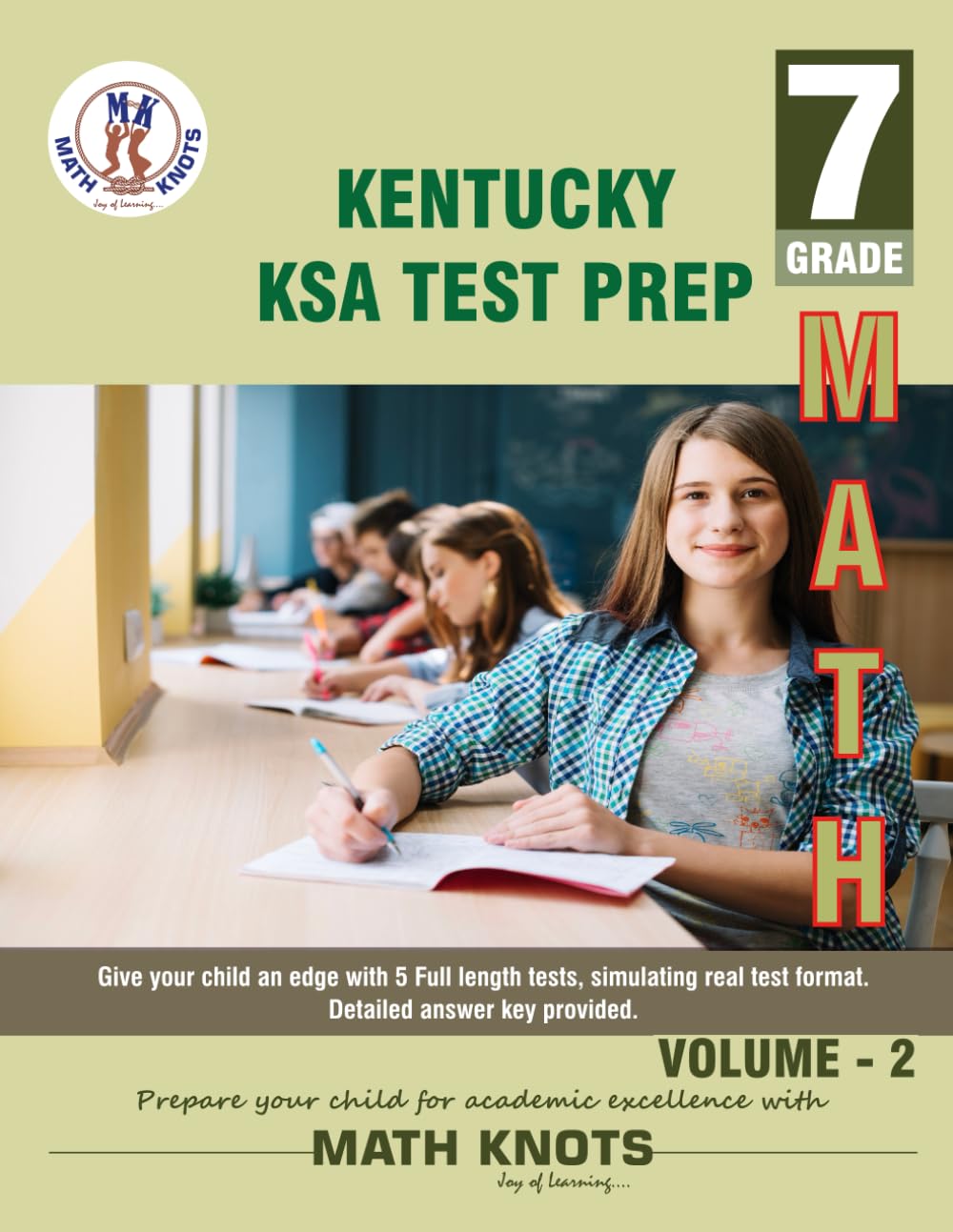 KENTUCKY State (KSA) , 7th Grade MATH Practice Tests ,Volume 2