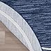 Nourison Essentials 6' x Round Navy/Ivory Contemporary Indoor/Outdoor Rug