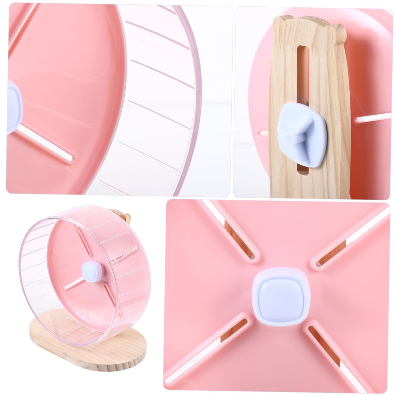 ERINGOGO 1ensemble Roue Silencieuse pour Hamster Et Petits Rongeurs avec Support Stable Idéale pour Chinchilla Écureuil Et Hérisson Accessoire De Jeu Amusant pour Animaux De Compagnie