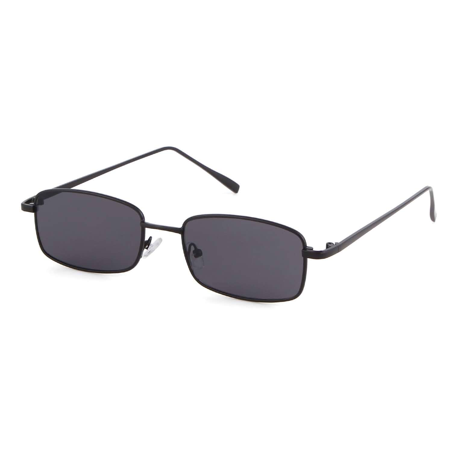 ADE WU Small Narrow Rectangle Sunglasses Womens Mens Retro Y2k 80s 90s UV400 Sunnies