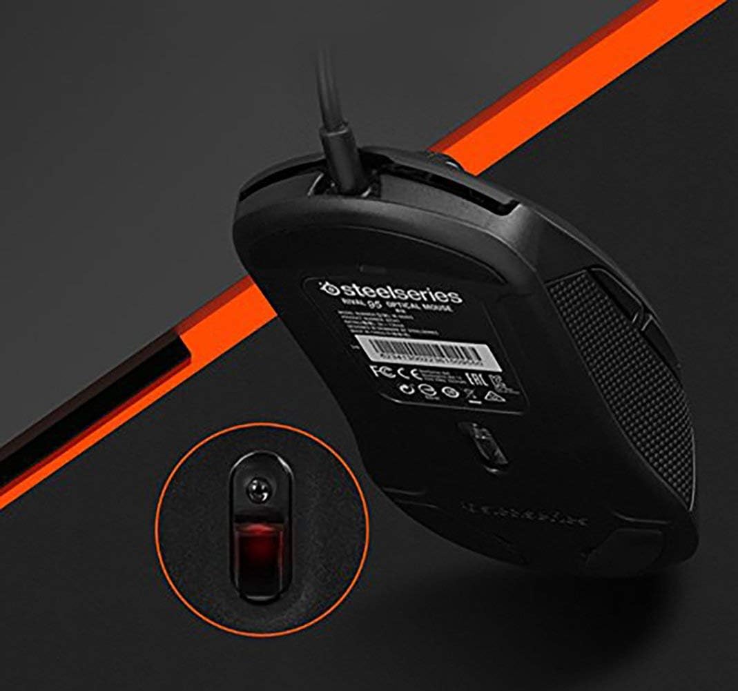 SteelSeries Rival 95 Optical Gaming Mouse - Black/PC Bang Premium Edition, Non LED Ver. of Rival 100