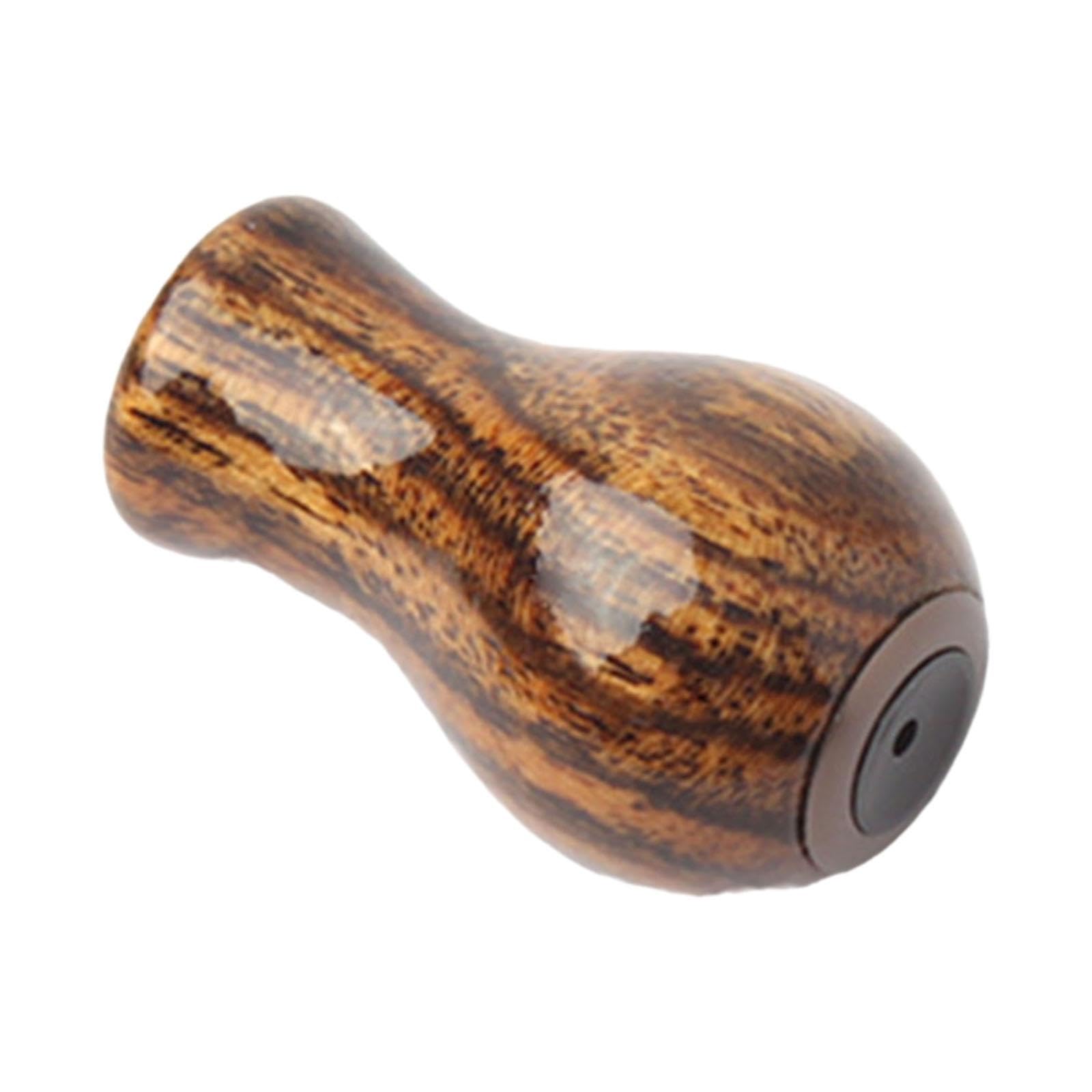 kowaku Fishing Reel Handle Knob Power Handle Knob DIY Lightweight Wood Repair Spare Part Sturdy Modified Practical Grip Reels Part, Brown A