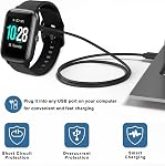 2-Pack Câble de chargeur pour MMBX IDW26 / APEX FIT Plus Chargeur Smartwatch, remplacement USB Câble de charge pour APEX FIT Plus/MMBX IDW26 Smartwatch