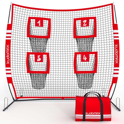 6 x 6ft Kids Football Throwing Net,Improves Accuracy and Power,Quarterback Training Equipment...