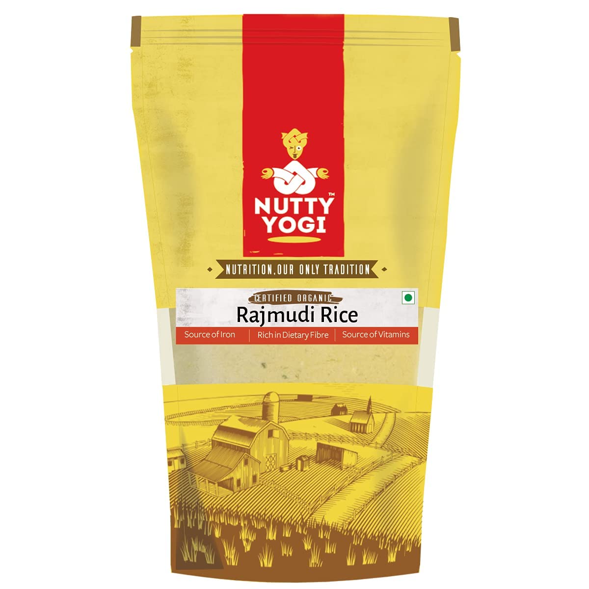 Nutty Yogi Organic Long Grain Unpolished Naturally & Healthy Rajmudi Rice | Source of Iron & Vitamins | Rich In Dietary Fibre | Gluten Free - 1Kg (Pack of 3) (B09NW5QJH6) Amazon Price History, Amazon Price Tracker