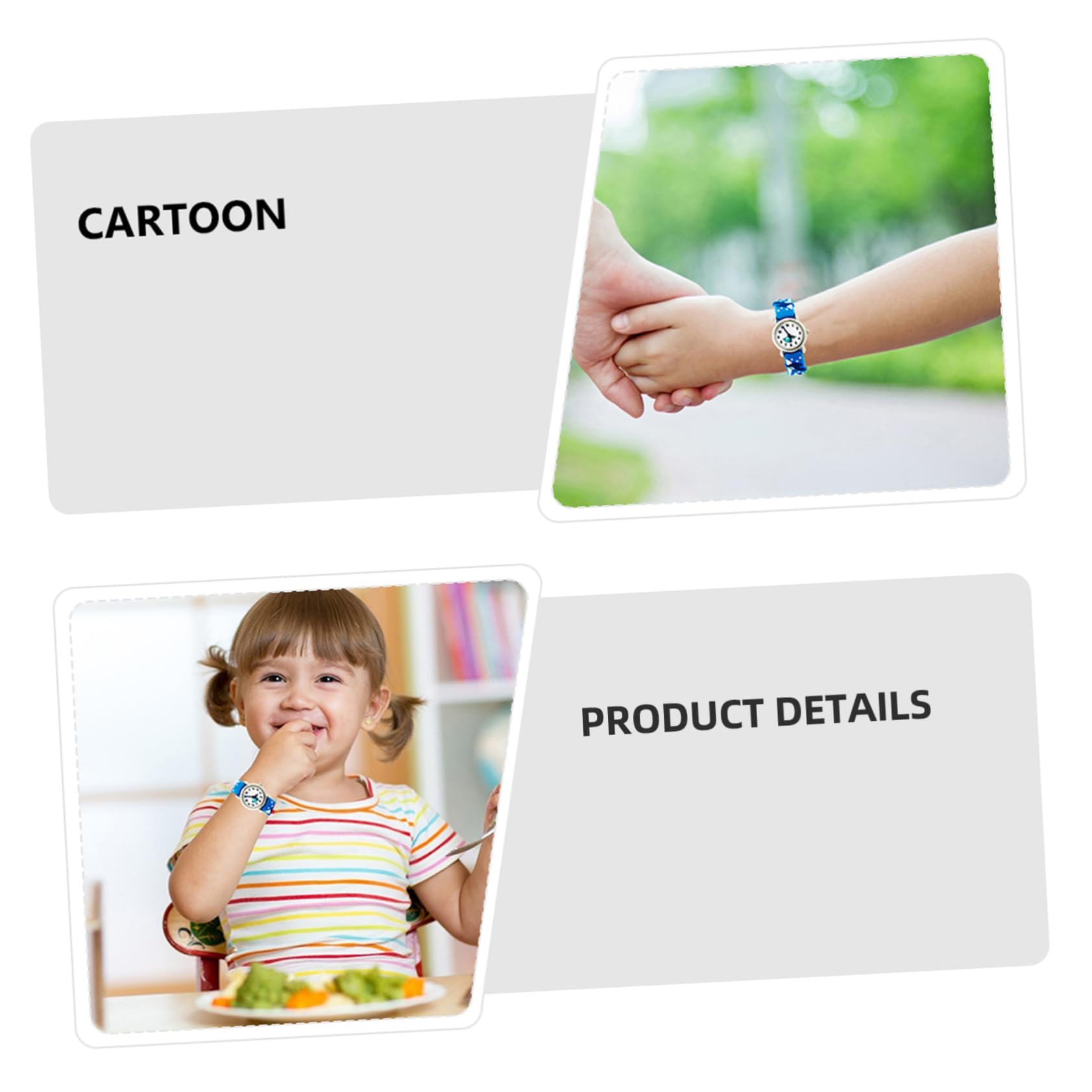 FRCOLOR Lovely Dolphin Pattern Watch Cartoon Student Watch for Boys and Comfortable Strap Learning