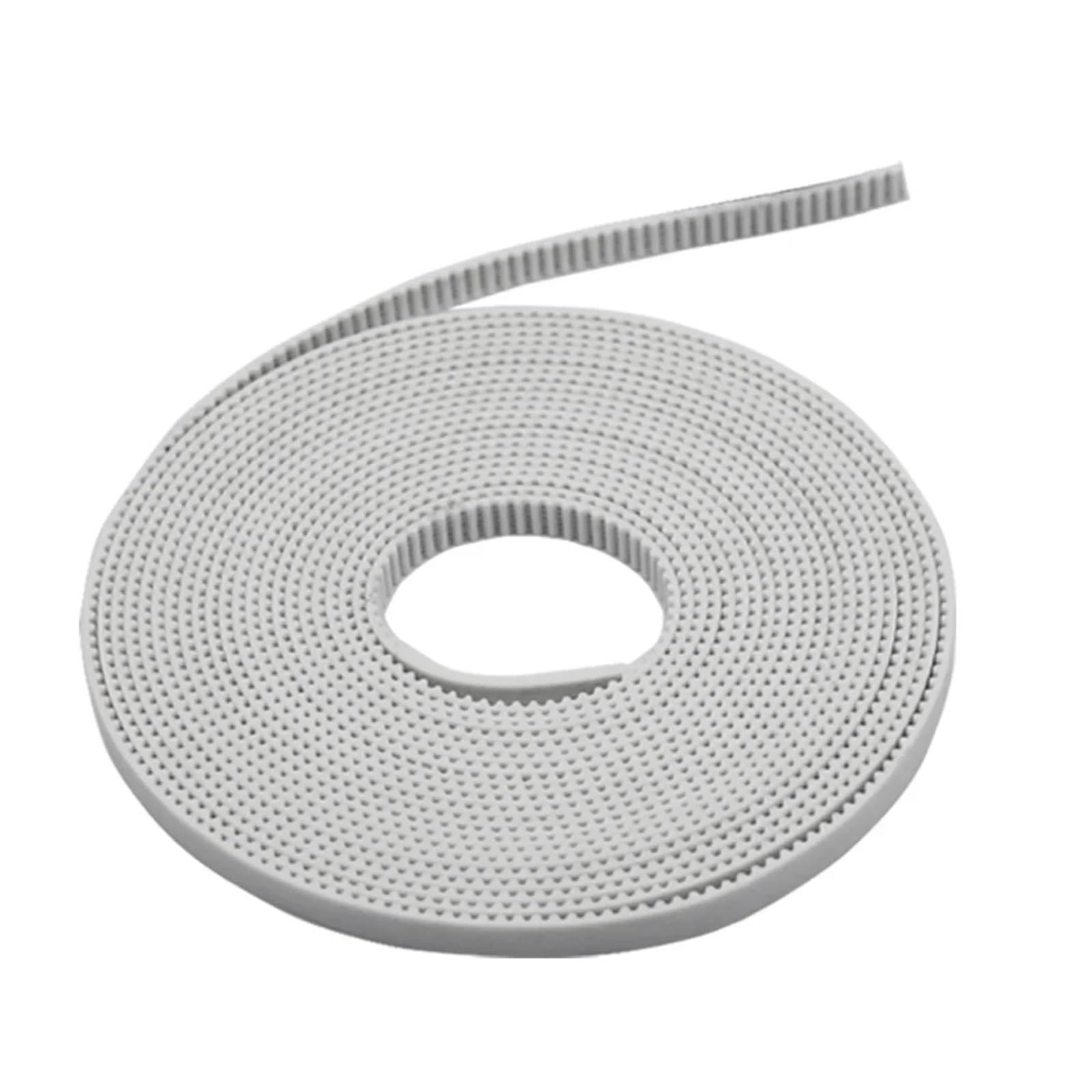 2GT Offener Zahnriemen, Breite 6 mm, staubdicht, Gummi und PU-Stahldraht, Synchronzahnriemen, Zahnriemen, Gt2, 3D-Druckerteile(White PU Steel Wire,(GT2-6mm)-5Meters)
