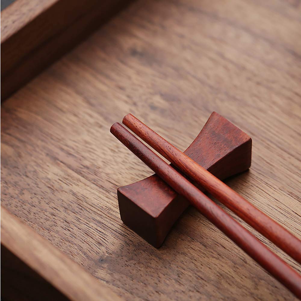 Paar Wiederverwendbare Essstäbchen, spülmaschinenfest, natürliches Holz, 25 cm, chinesische Essstäbchen mit Halter, Klassische Essstäbchen für Sushi-Nudeln, Hot Pot-C-25 cm (B 25 cm)