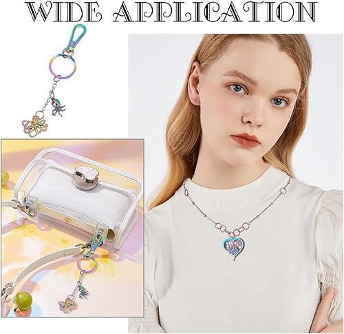 Miniatura 6 de UNICRAFTALE 100 anillos de salto abiertos de acero inoxidable 304 de 0.236 pulgadas de diámetro interior, anillos de salto abiertos de calibre 18,