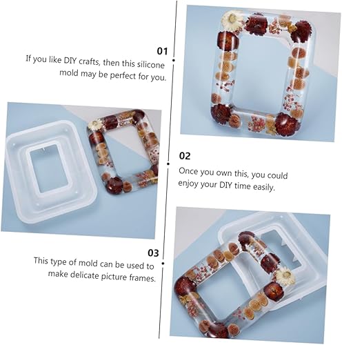 Miniatura 3 de Molde de marco de fotos epoxi DIY Molde de marco de fotos creativo para fabricantes de manualidades