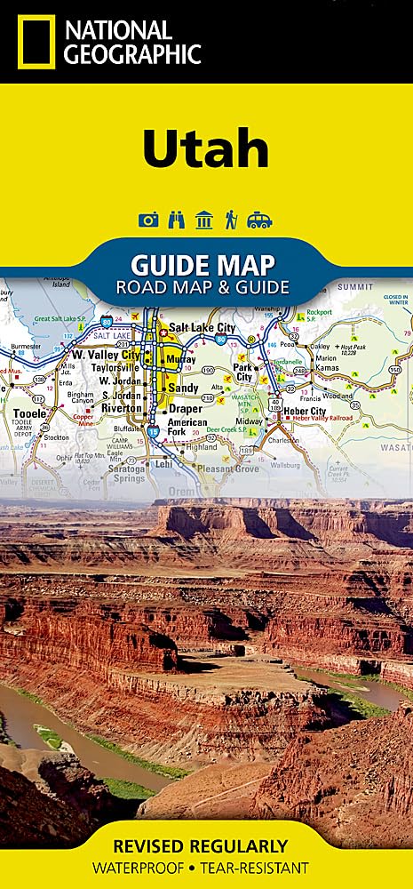 Utah Guide Map – National Geographic State Map | Road Trip Planner with Scenic Byways, National Parks, Hiking Trails & Points of Interest | Waterproof Folded Travel Map (National Geographic Guide Map) Map – Folded Map, 1 Jan. 2020