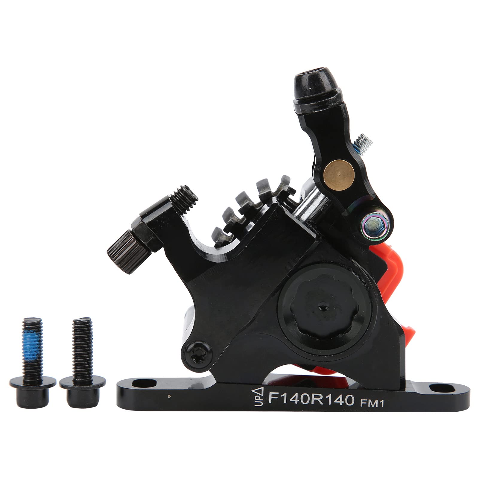 MI.XIM Vélo De Route Hydraulique Frein À Disque En Alliage D'aluminium Avant Arrière Huile Disque De Frein Étriers Noir pour Les Amateurs De Cyclisme (Frein à disque avant 140 mm)