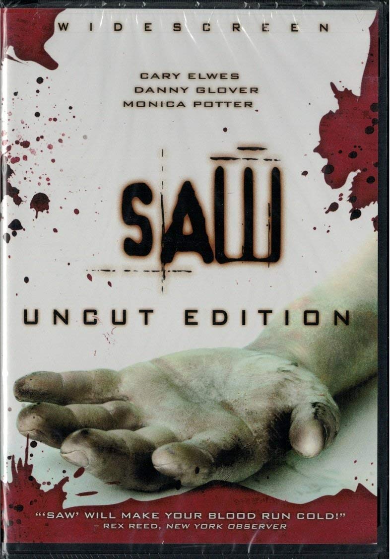 Saw DVD con carátula original de importación italiana y británica de terror clásico