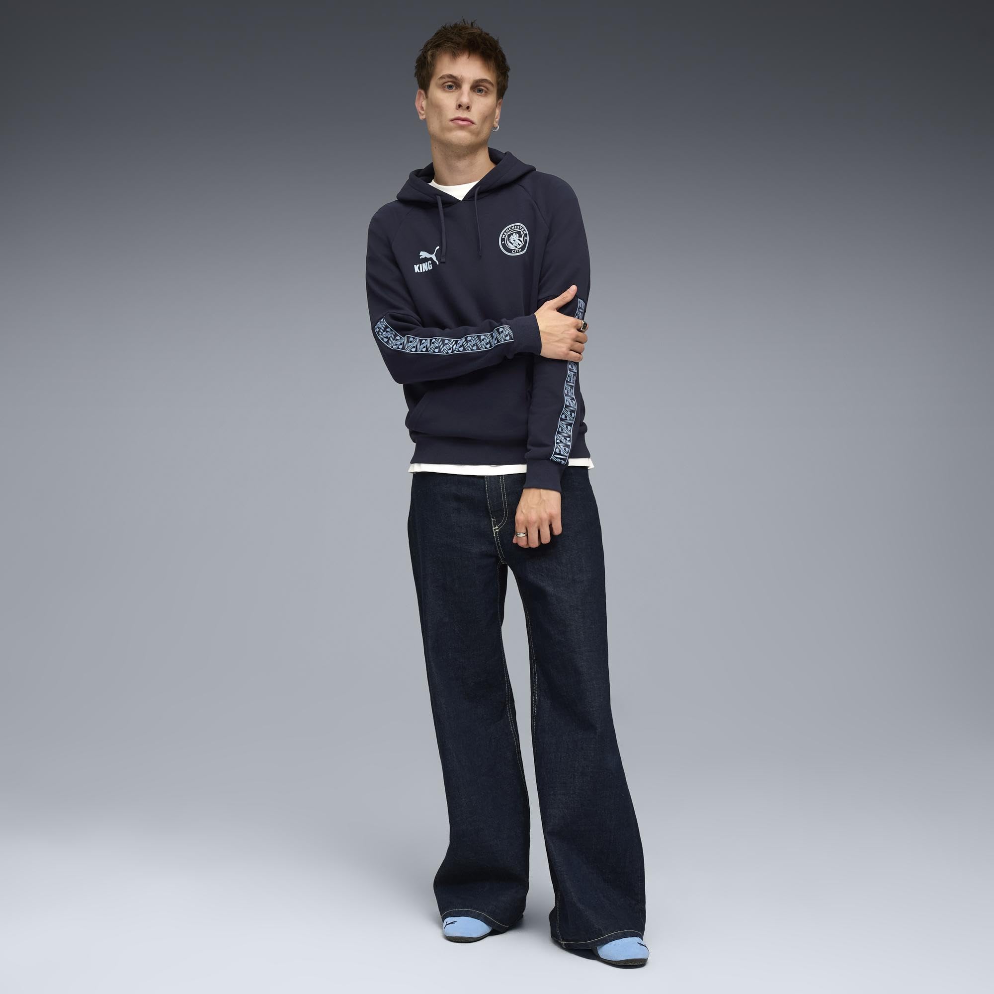 PUMA Sudadera con Capucha Manchester City King Hombre