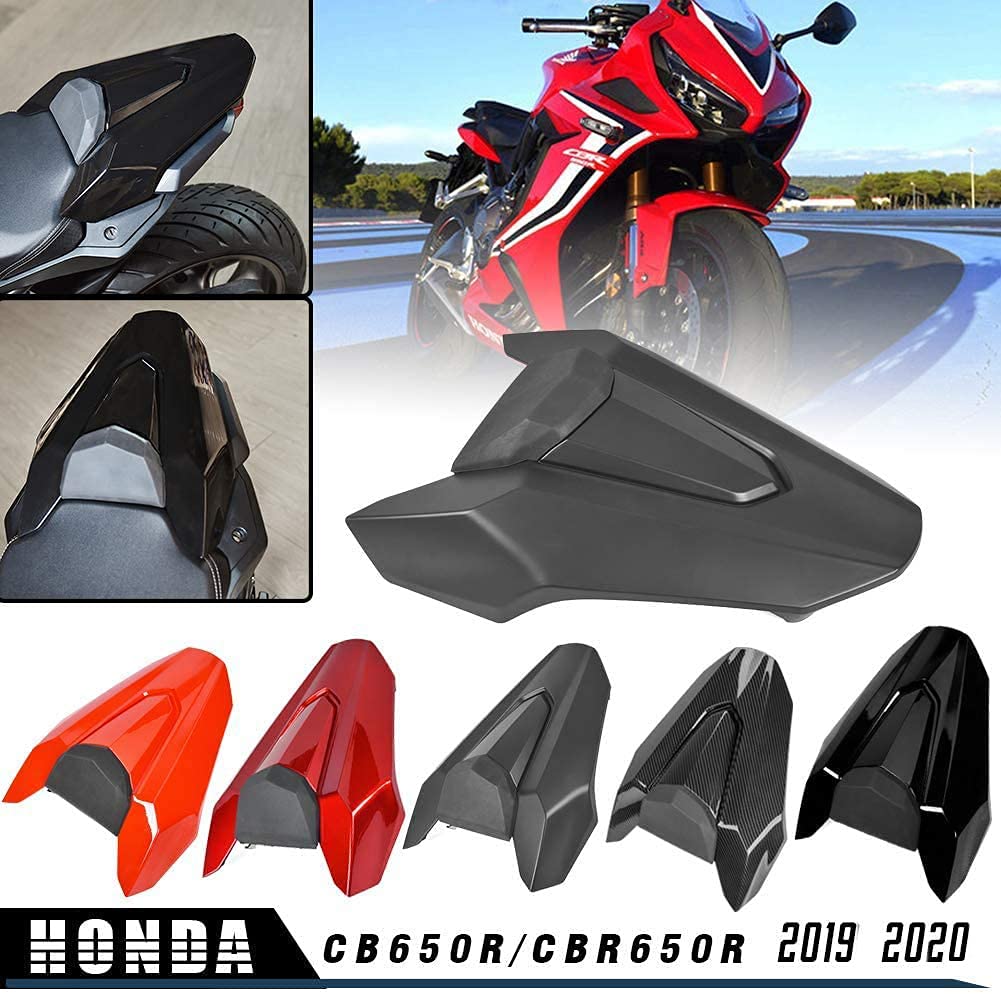 LJBusRoll Motorcycle Rear Seat Cowl for CB650R CBR650R 2019 2020 CB 650R CBR 650 R Passenger Pillion Solo Fairing Cover Tail Section Replacement Accessories Part, Gloss Black
