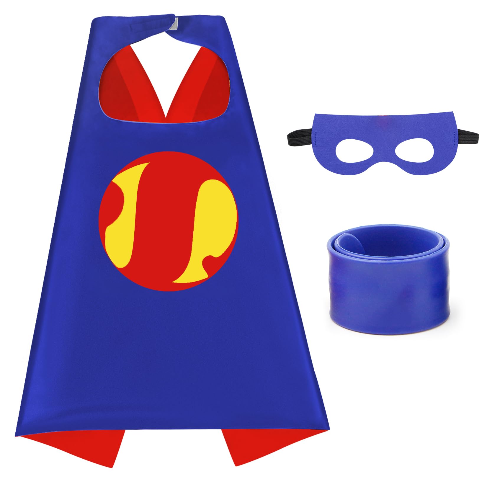 Mizzuco Dress Up Capes for Kids Superhero Cloak with Mask and Waistband Halloween Costumes and Party Dress up