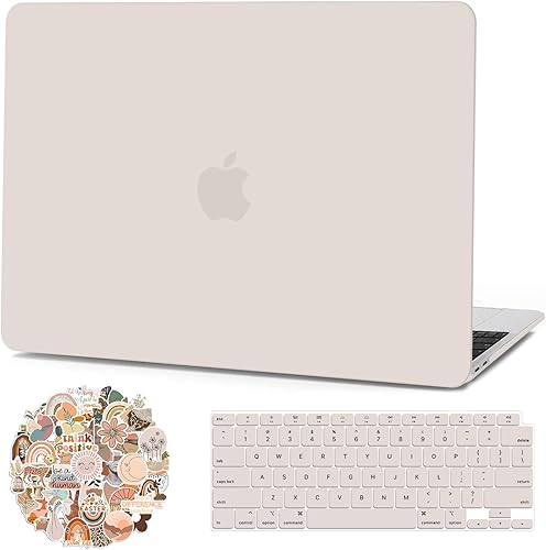 G JGOO Funda compatible con MacBook Air de 13 pulgadas 2022 2021 2020 2019 2018 versión M1 A2337 A2179 A1932 Touch ID, carcasa rígida de plástico