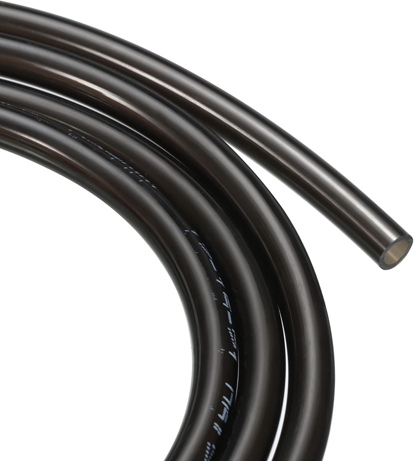 M METERXITY Pneumatic Tubing - Polyurethane Air Compressor Hose Pipe, Apply to Air Line Transfer (6mm OD 4mm ID, 6Ft, Black)