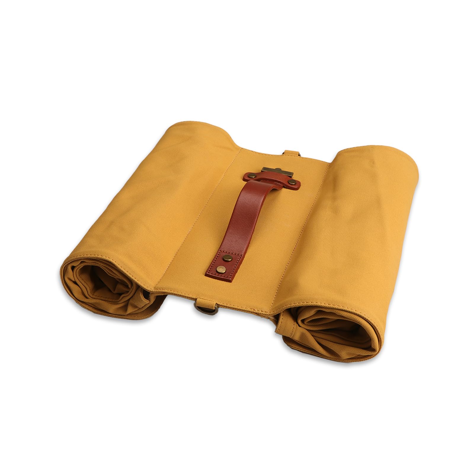 TOURBON - Borsa impermeabile in tela per bicicletta, con doppio avvolgimento, per sedile posteriore (kaki)