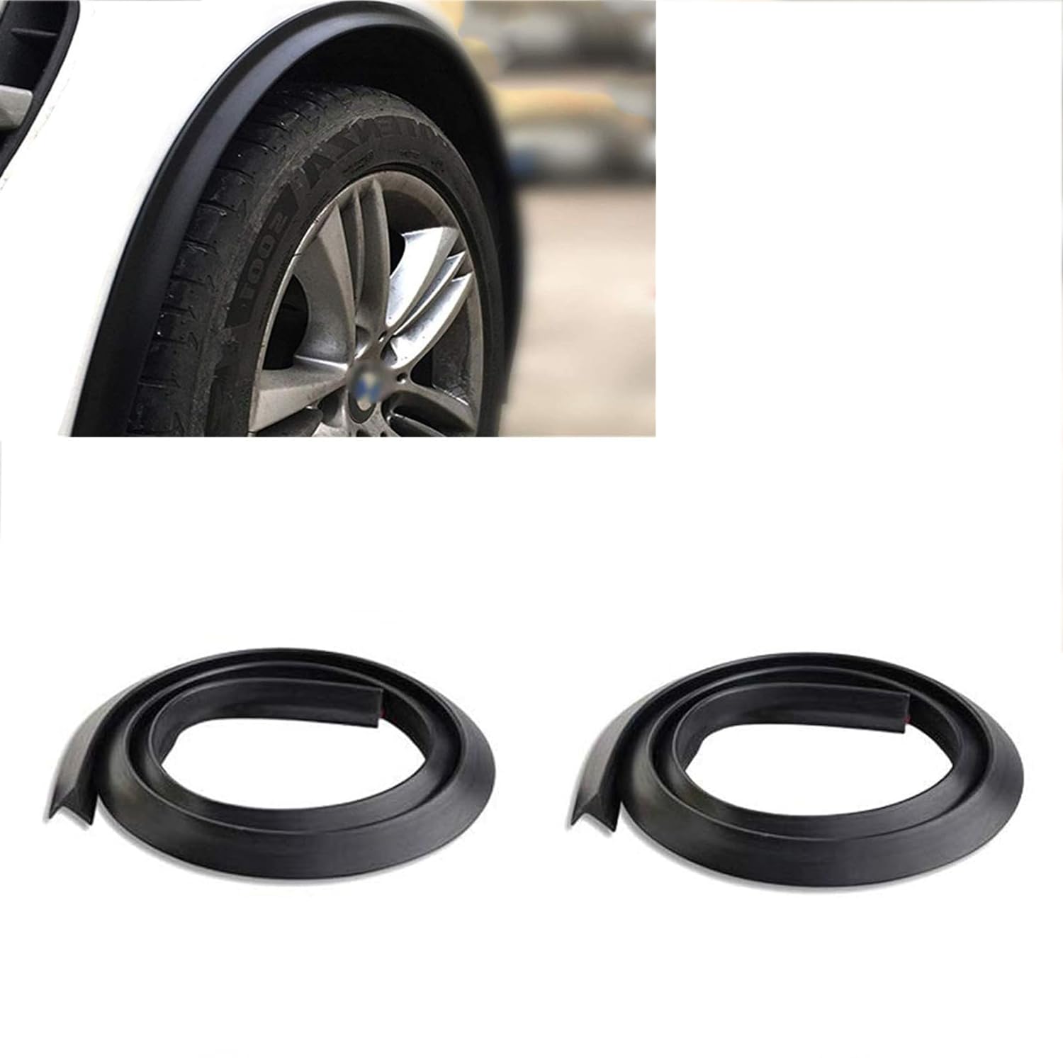 R-timer 2 Pcs Car Wheel Arch Trim for Alfa Romeo Giulia Stelvio Giulietta 159 147 156 166 GT Tonale, Car Mudguards, Anti Collision Wheel Mudguard Strips