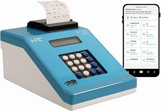 HPC Cloud Based Smart Billing Machine with Android App | Portable Billing &amp; Printing Machine for Retail &amp; Hotel Use Model...