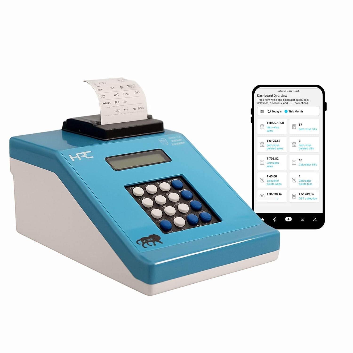 HPC Cloud Based Smart Billing Machine with Android App | Portable Billing & Printing Machine for Retail & Hotel Use Model...