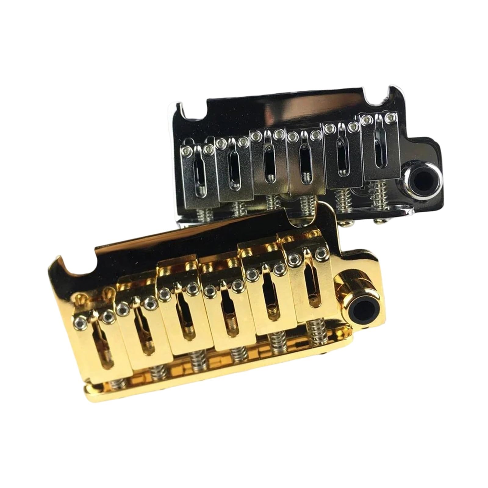 1 Juego De Guitarra Eléctrica Vintage Con Puente Trémolo Plateado Y Dorado | Puente de guitarra(Silver)
