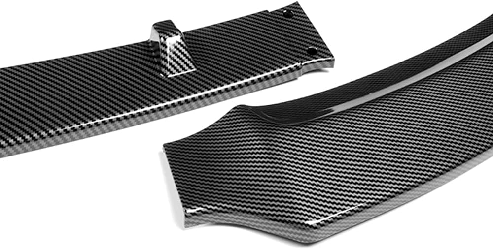 Q1-TECH, Front Bumper Lip fit for Compatible with 2019-2022 BMW G20 G21 3-Series 330e 320i Sport, Front Bumper Lip Spoiler Air Chin Body Kit Splitter Painted Glossy Carbon Fiber ABS