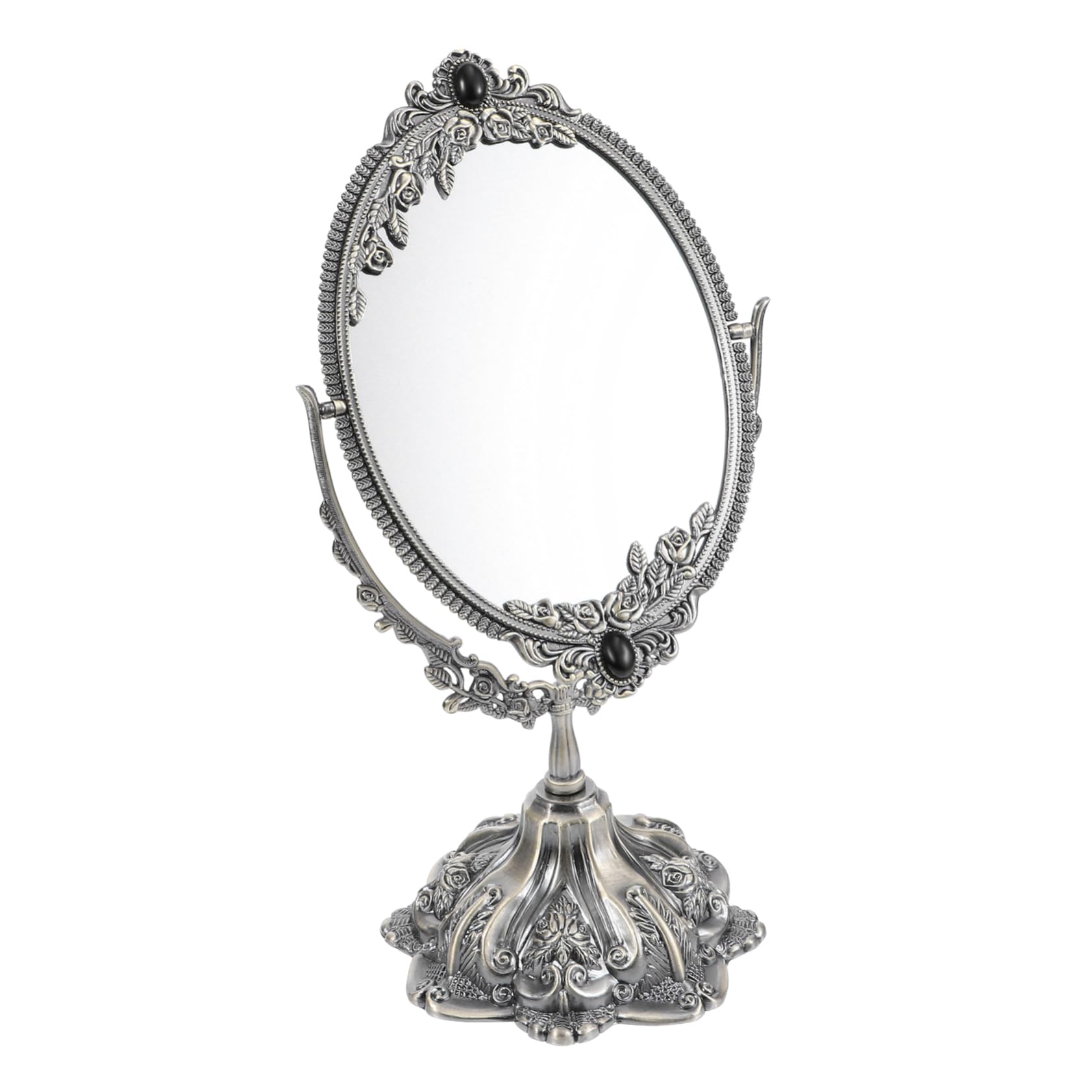 Miroir cosmétique en verre et métal BESTYASH miroir de table pivotant