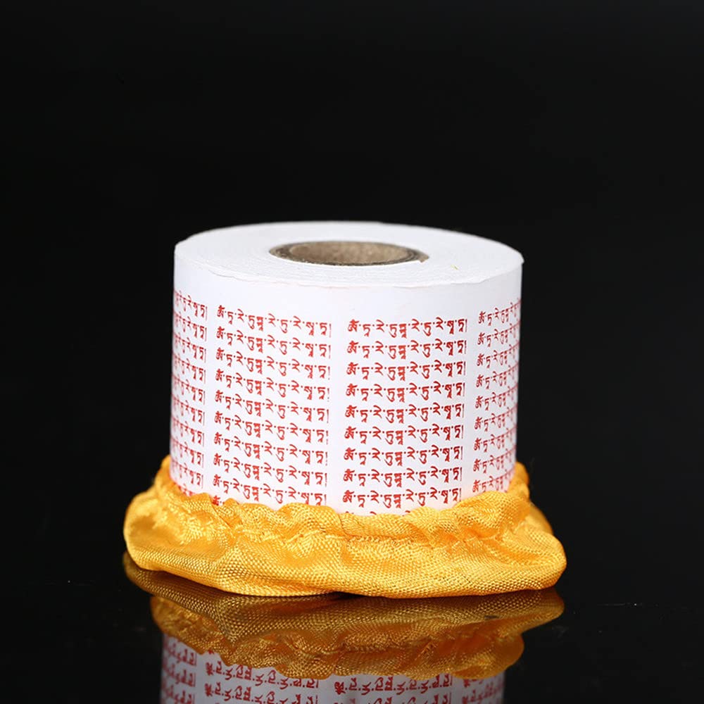 NA 18.5cm Pure Copper Buddhist Tranic Suppliers Smooth Quiet Green Tara Scripture Hand Cranking Prayer Wheel Crafts