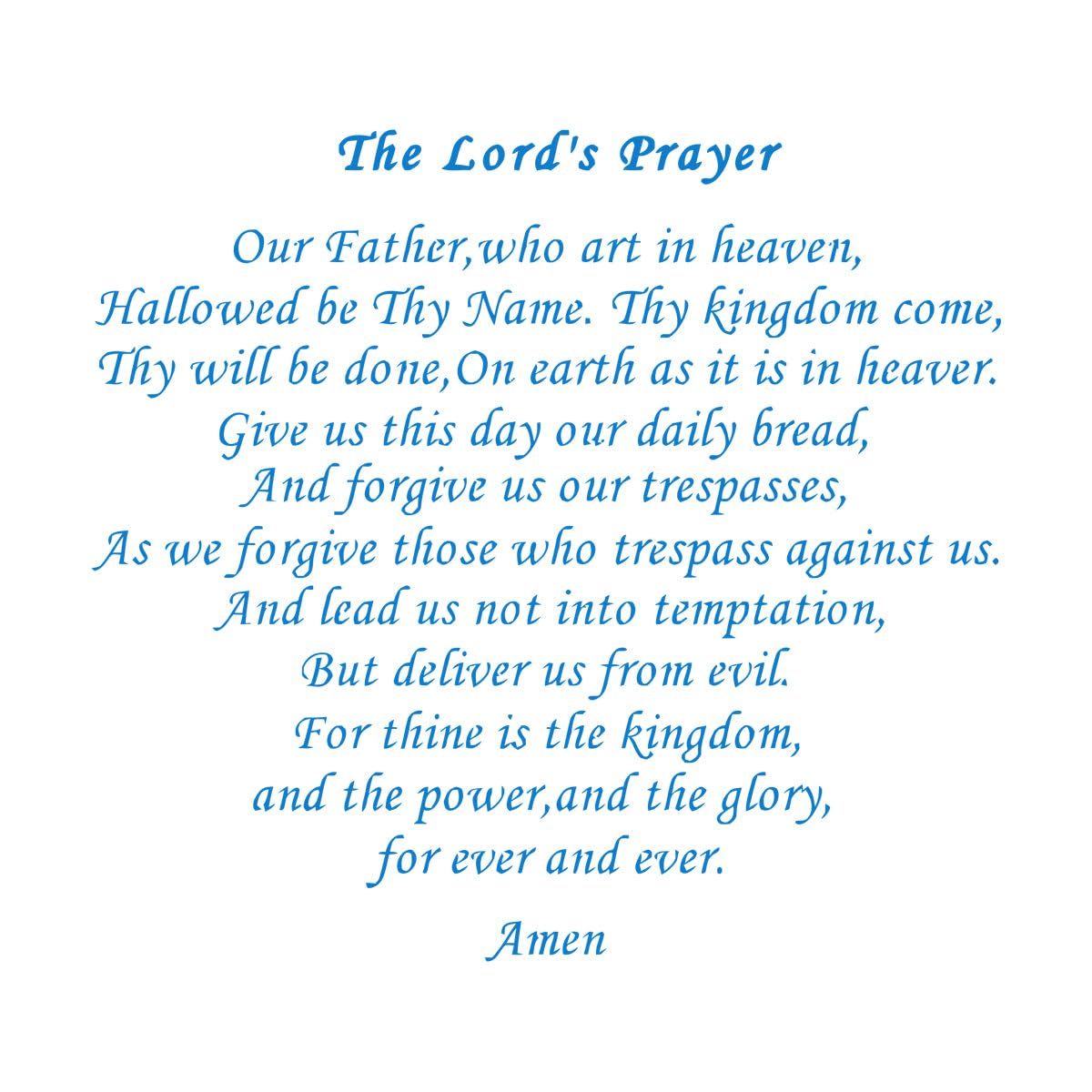 The Lord's Prayer Quote Wall Sticker Belief Pattern Amen Saying Wall Vinyl Decals Bible Scripture Calligraphy Removable Large - 63x57cm — image 1