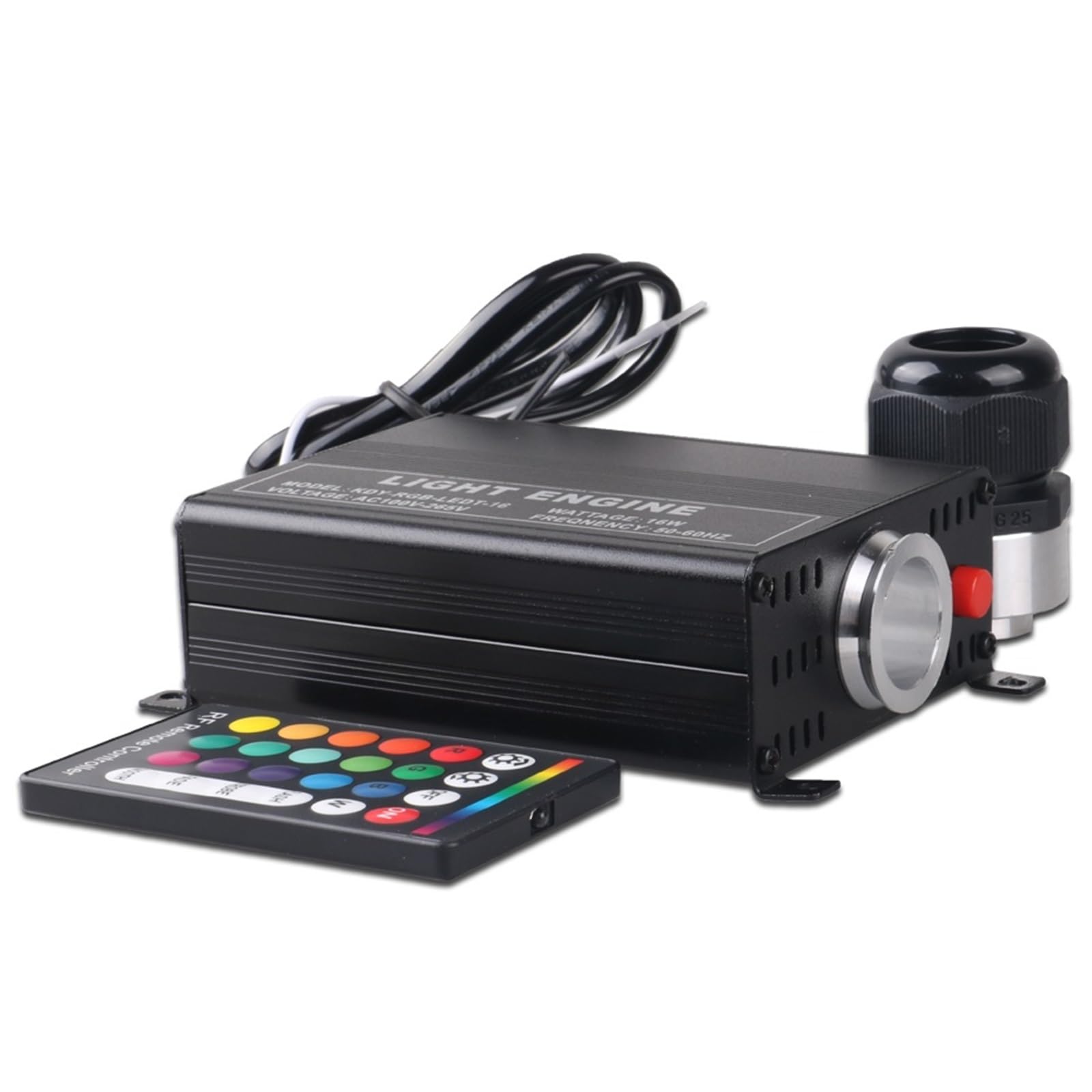Oświetlenie światłowodowe RGB 16 W z 24-klawiszowym em Generator światła Silnik świateł światłowodowych Wysoka Wydajność