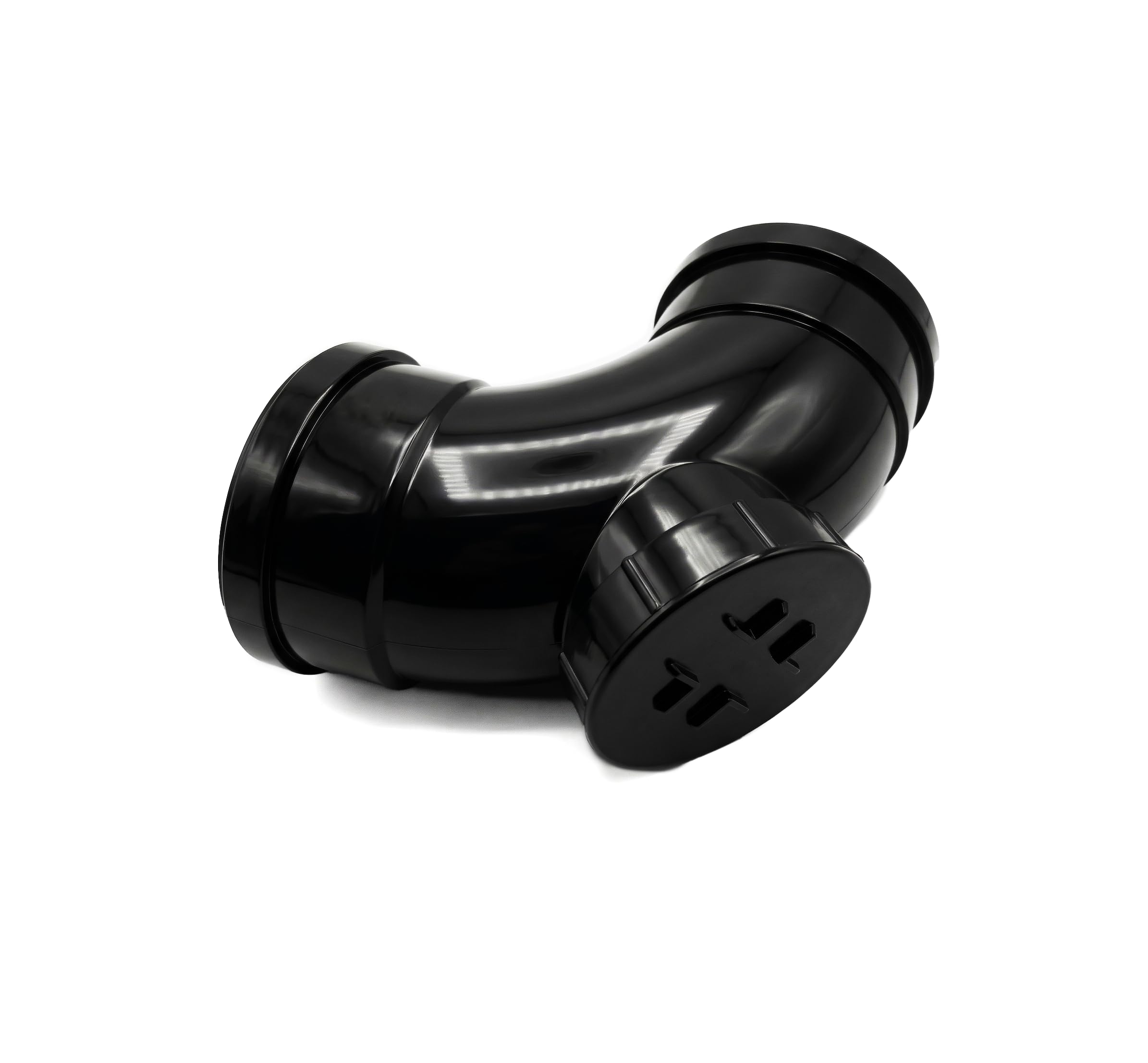 110MM Black Soil Pipe and Ring Seal Fittings Push Fit Fittings Double Socket 87.5 Bend Elbow with Door
