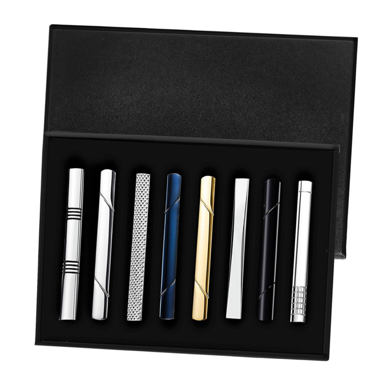 8piezas Clips Para Corbata De Cobre Accesorios Elegantes Para Hombres Fijos y Seguros Para Trajes y Uso Diario