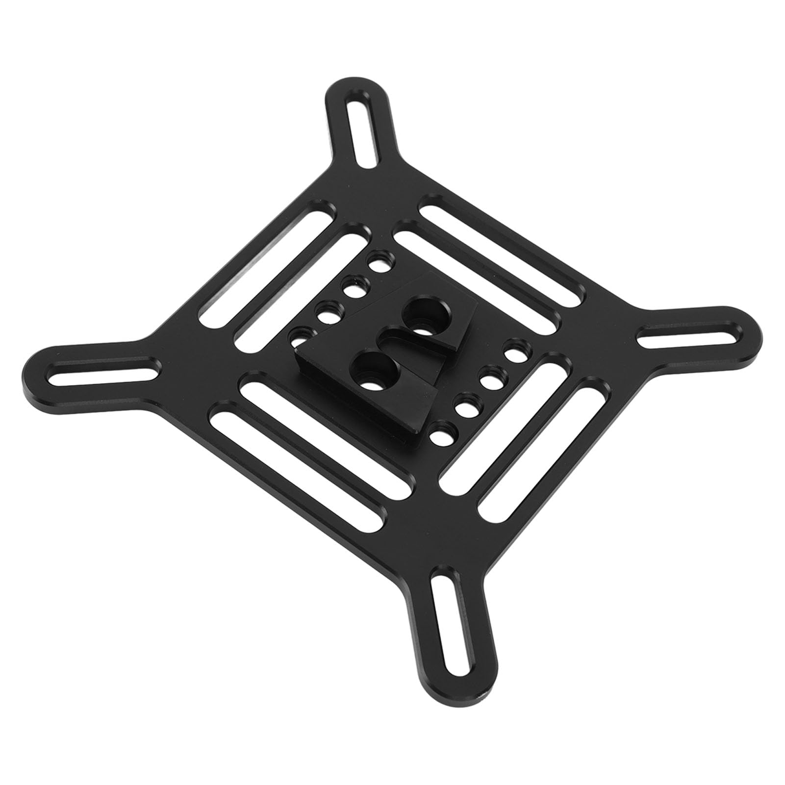 Jectse Vesa-Adapterplatte, Kamerakäfig, Vesa-Montageplatte aus Aluminium, Vielseitig Einsetzbar, Weit Verbreitet für Overhead-Aufnahmen